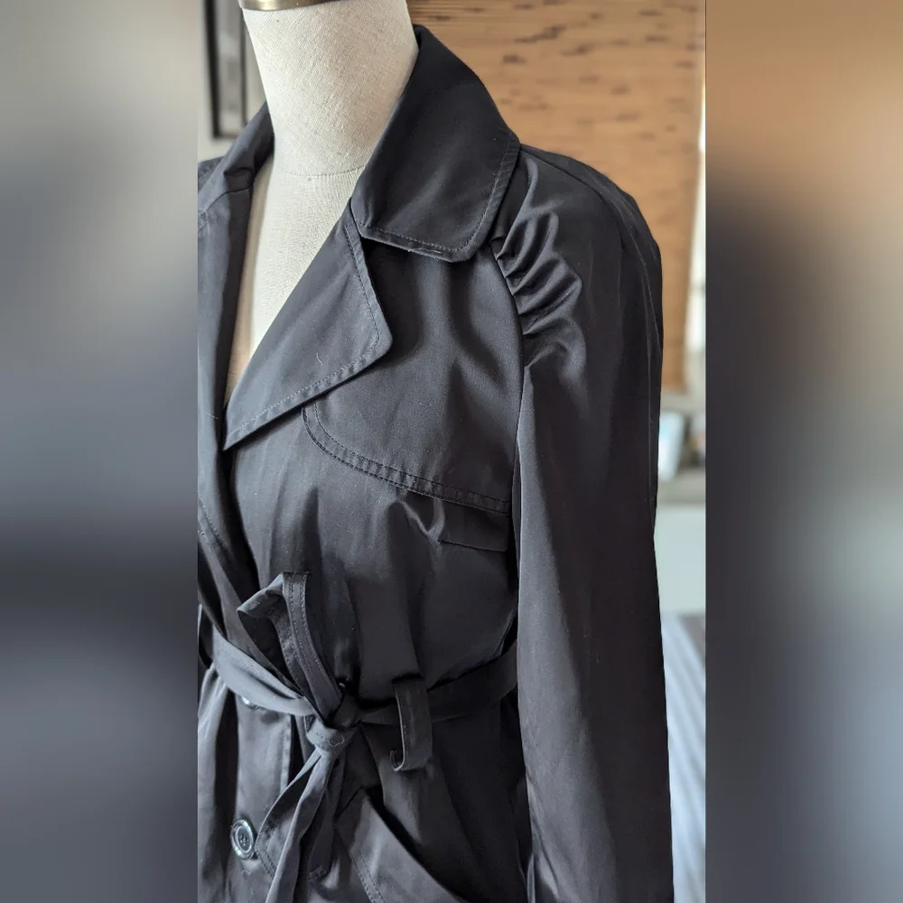 Colebrook Short Trench Rain Coat - Picture 2 of 10